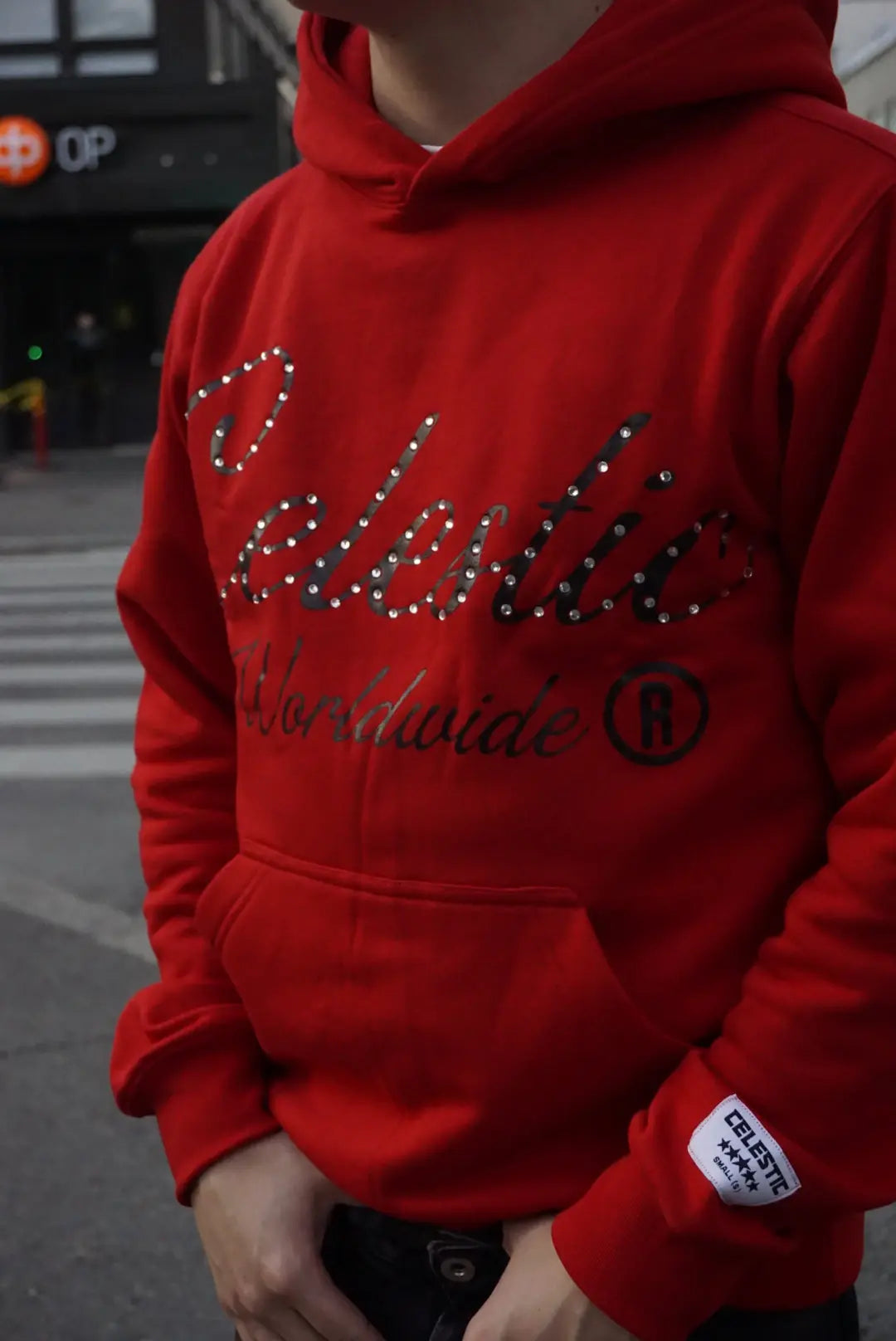 CELESTIC® Red Gemstone Hoodie CELESTIC®