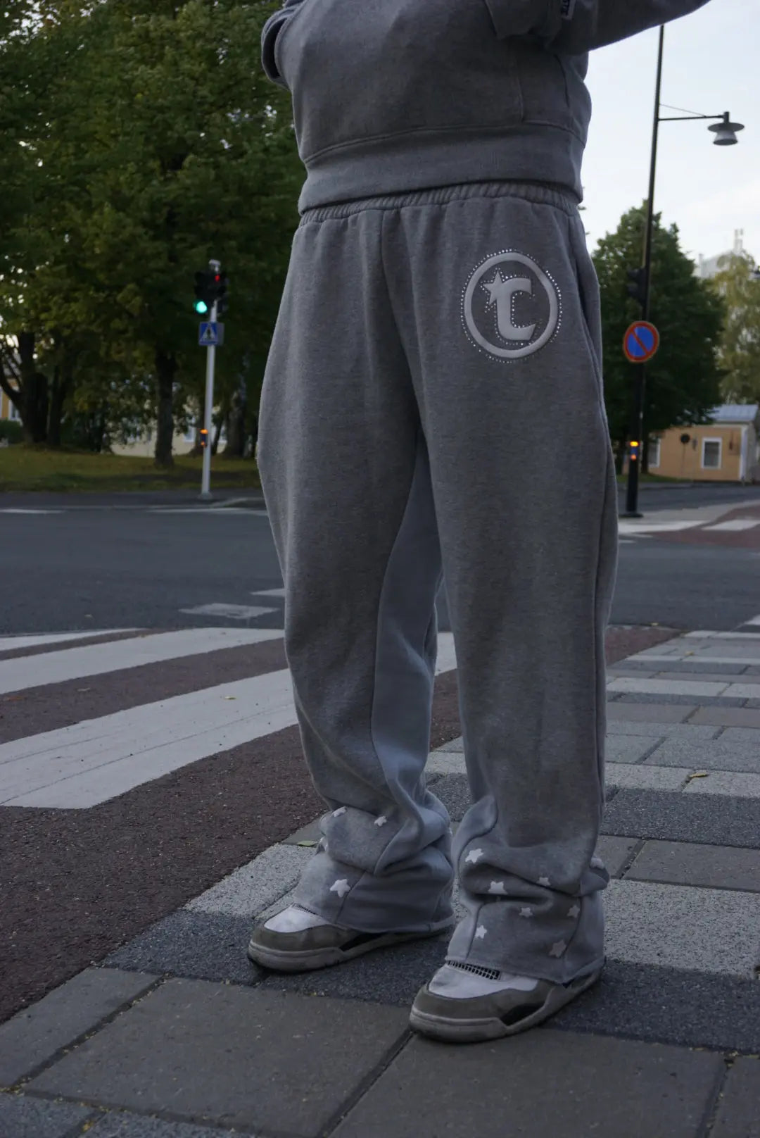 CELESTIC® Grey Flared Pants CELESTIC®