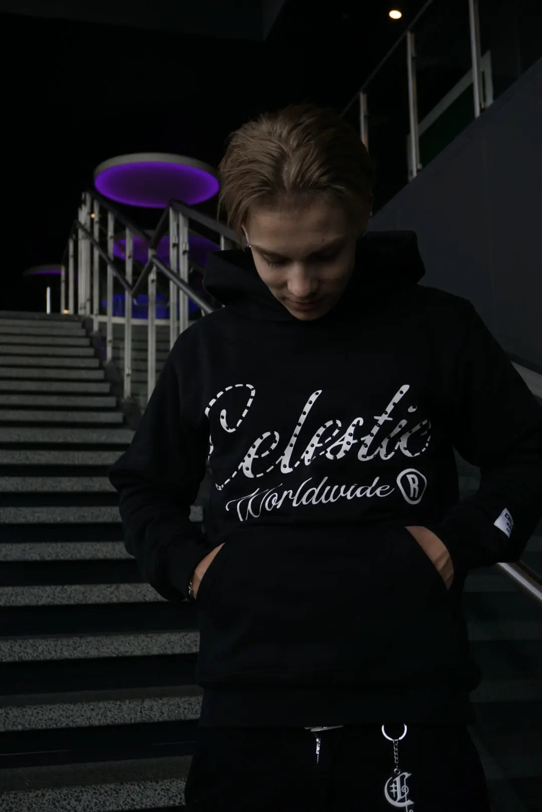 CELESTIC® Black Gemstone Hoodie CELESTIC®