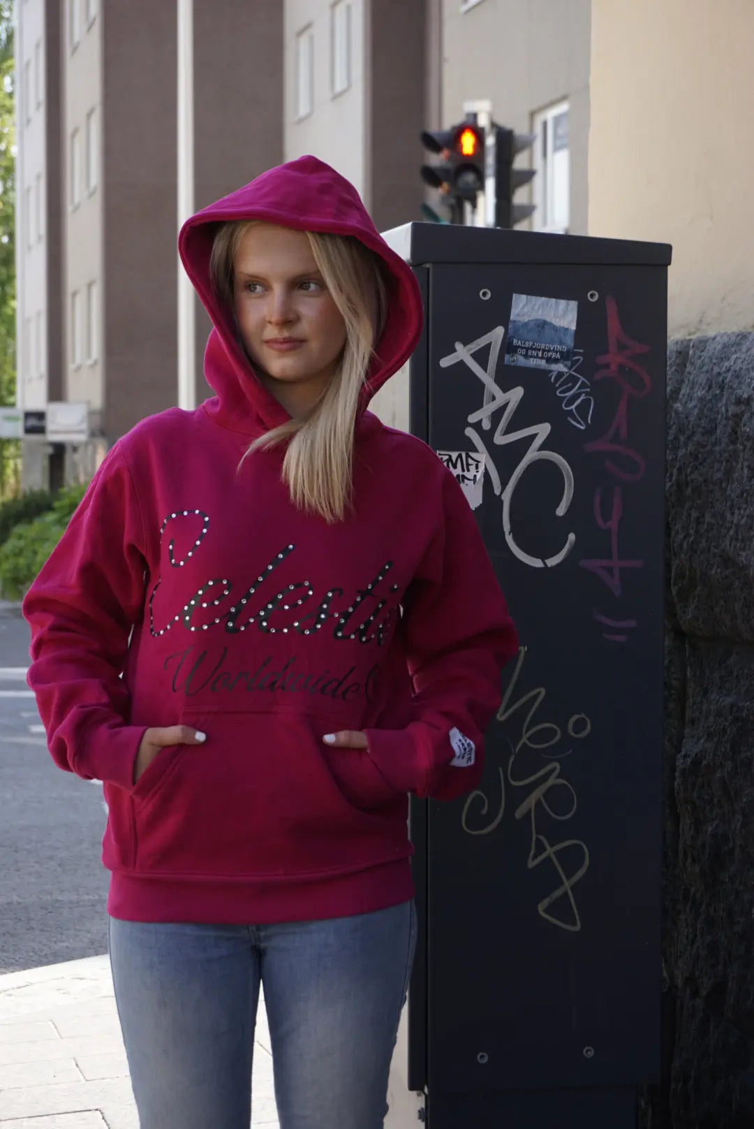 CELESTIC® Pink Gemstone Hoodie CELESTIC®