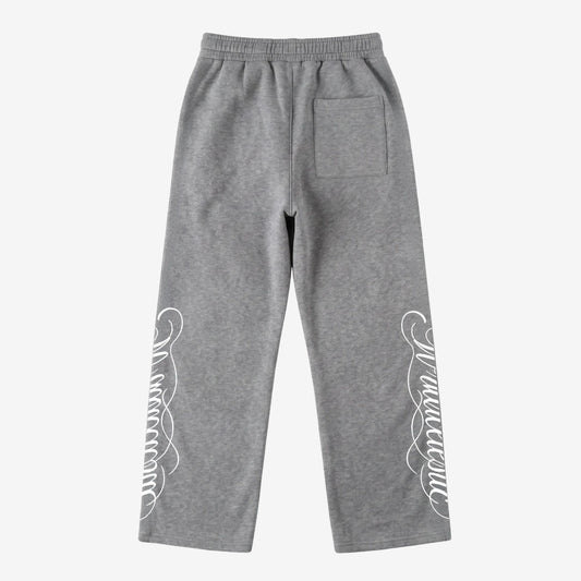 Grey Script Pants