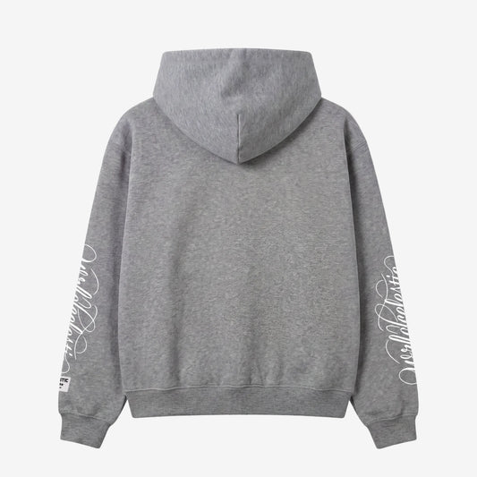 Grey Script Hoodie