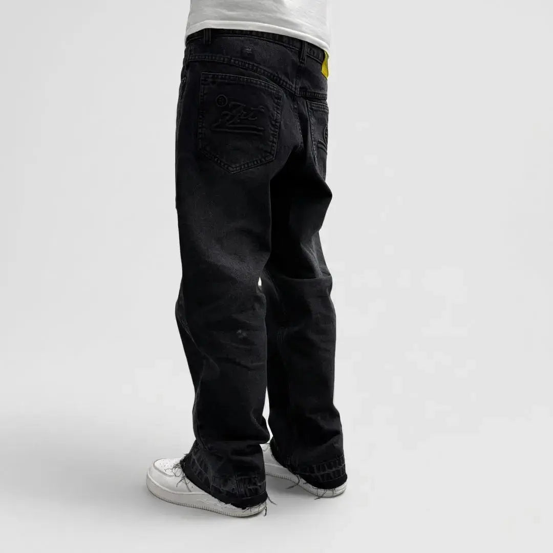 Black Flared Jeans | Premium 100% Denim Streetwear – CELESTIC®