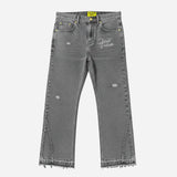 Grey Flared Jeans