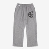 Grey Zipper Flared Pants