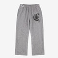 Grey Zipper Flared Pants