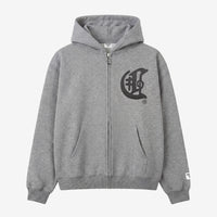 Grey Zipper Hoodie