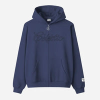 Navy Blue Outline Hoodie