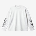 WHITE SCRIPT LONGSLEEVE