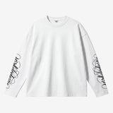WHITE SCRIPT LONGSLEEVE