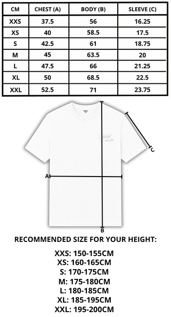 Size chart mobile
