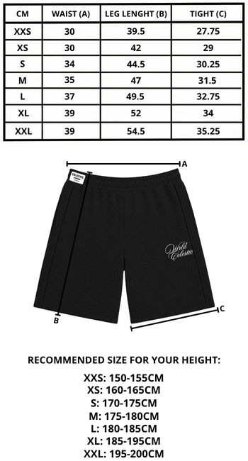 Size chart mobile
