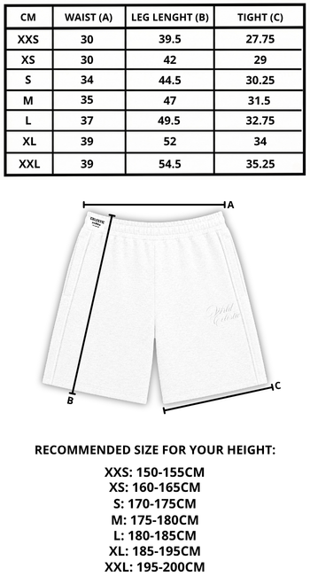 Size chart mobile
