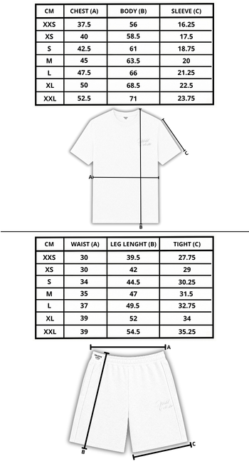 Size chart mobile