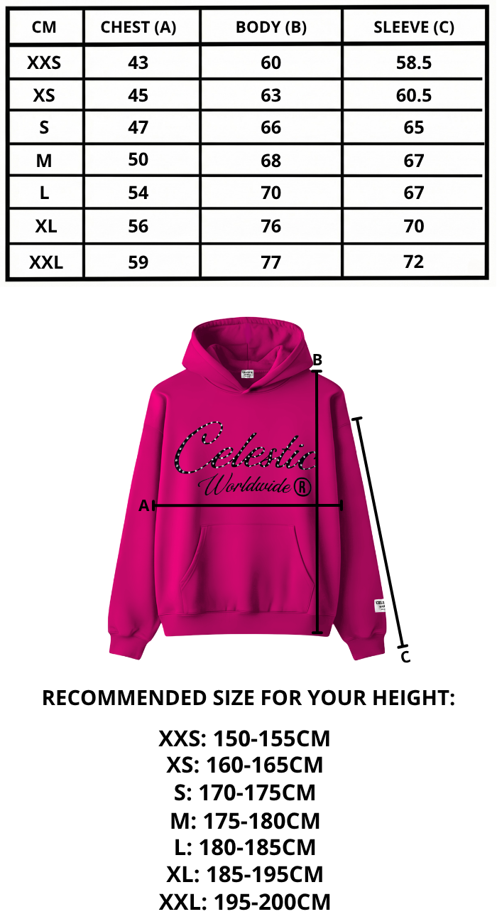 Size chart mobile