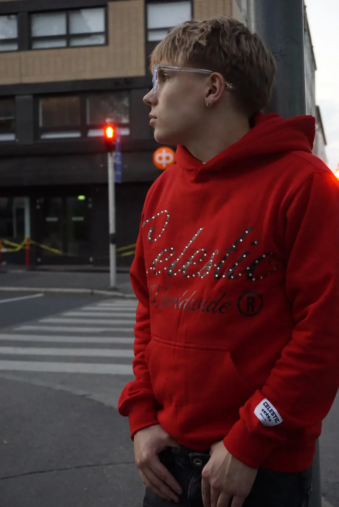 CELESTIC® Red Gemstone Hoodie CELESTIC®