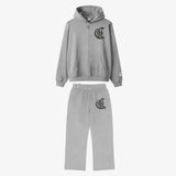 Grey Zipper Tracksuit