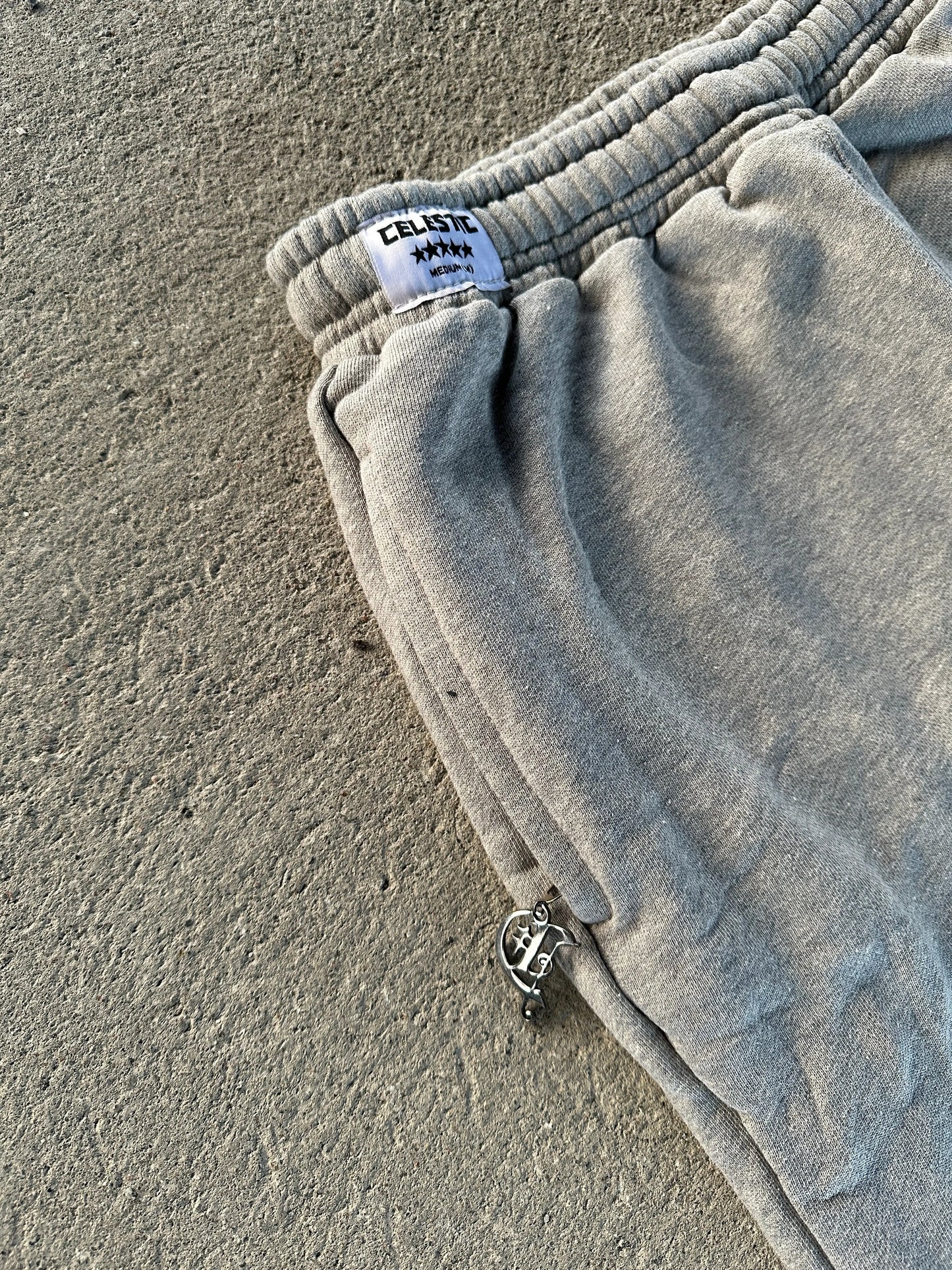 CELESTIC® Grey Zipper Flared Pants CELESTIC®