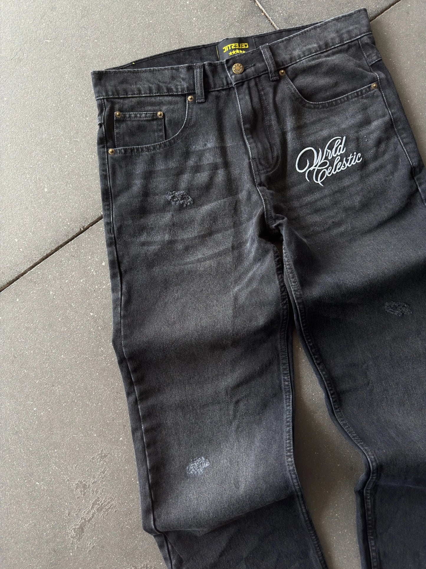 CELESTIC® Black Flared Jeans CELESTIC®