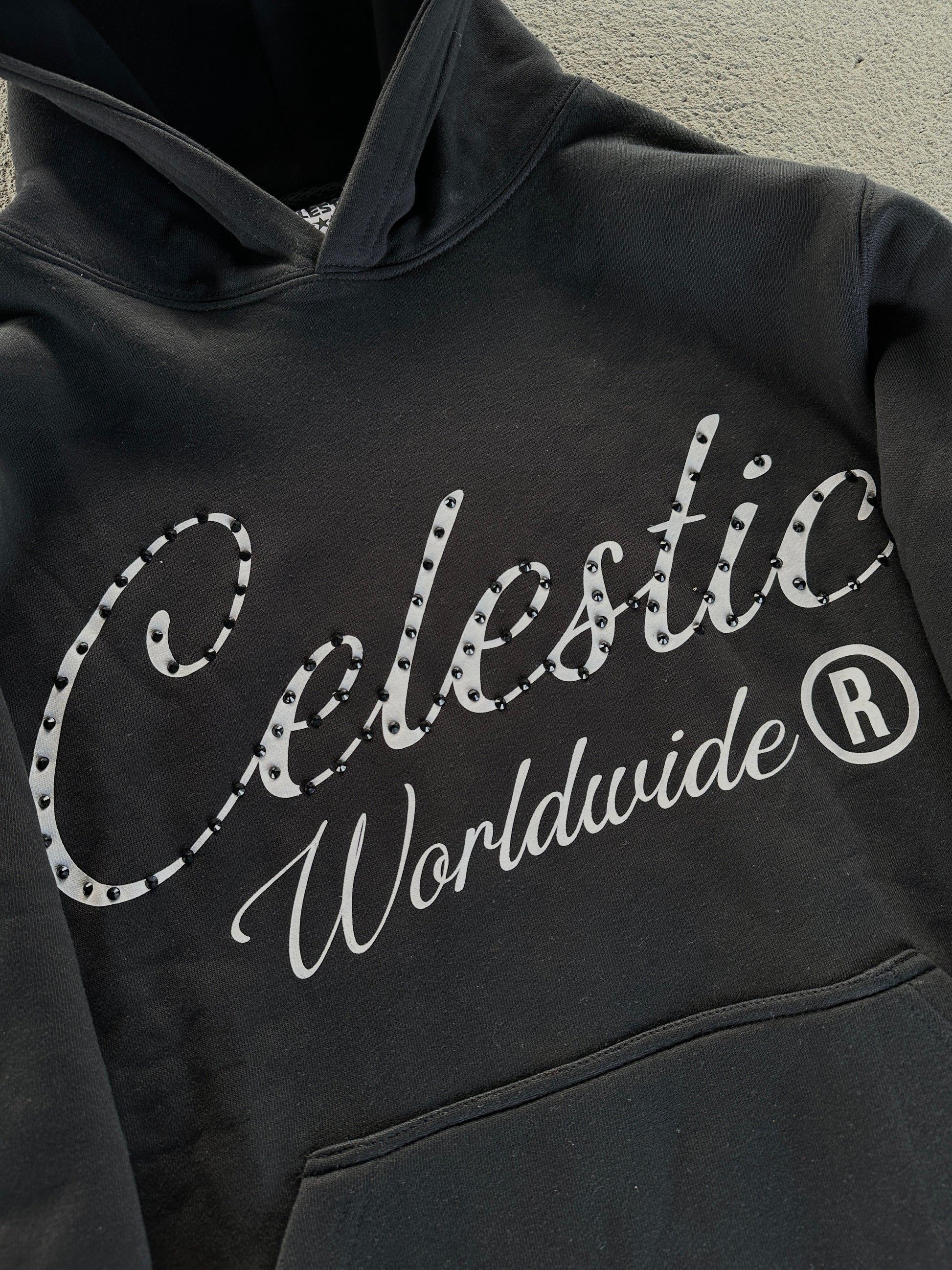 CELESTIC® Black Gemstone Hoodie CELESTIC®