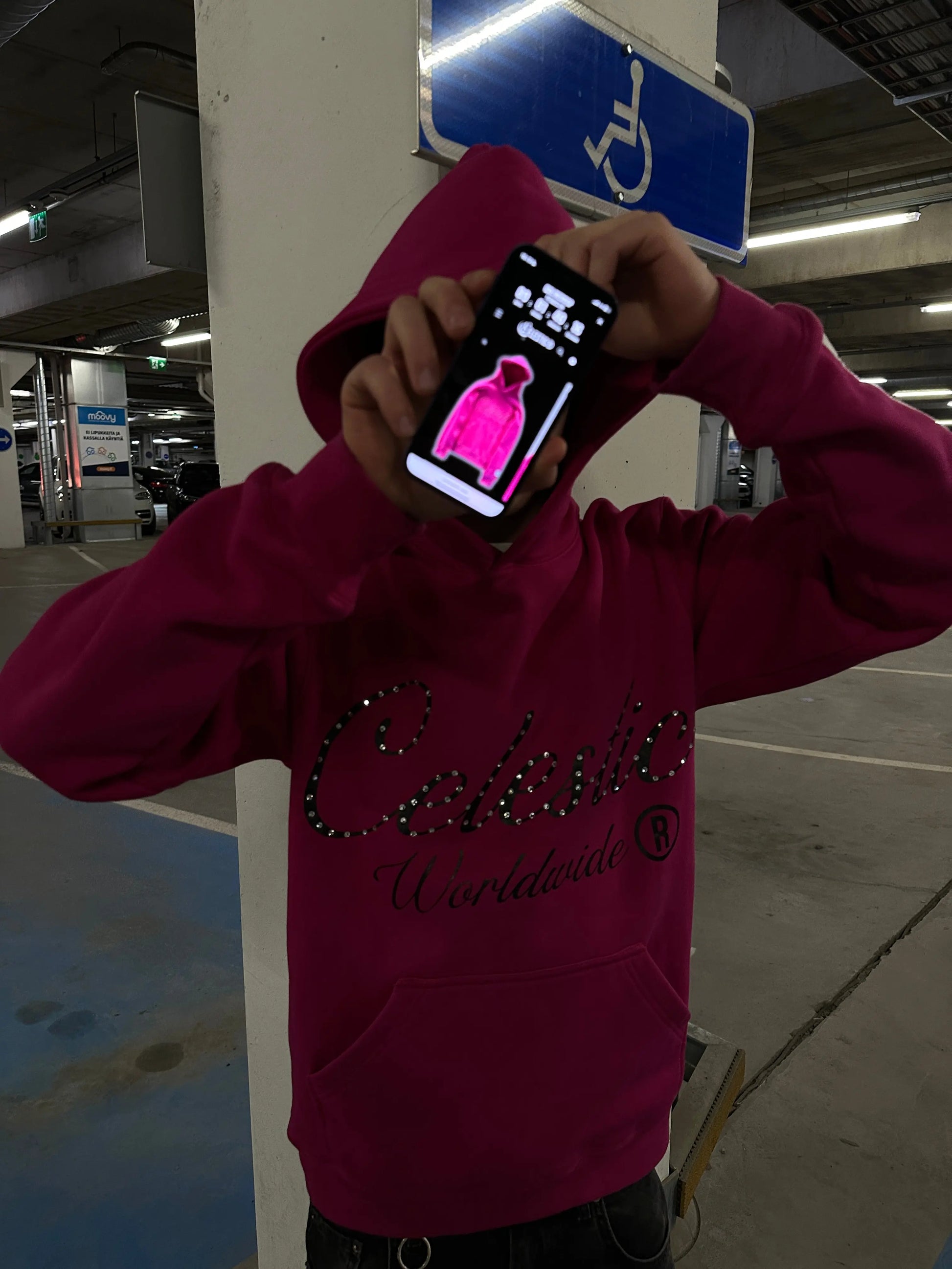 CELESTIC® Pink Gemstone Hoodie CELESTIC®