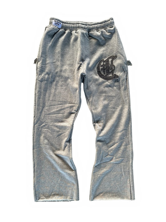 CELESTIC® Grey Zipper Flared Pants CELESTIC®