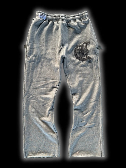 CELESTIC® Grey Zipper Flared Pants CELESTIC®
