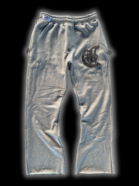 CELESTIC® Grey Zipper Flared Pants