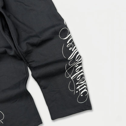 Black Script Pants
