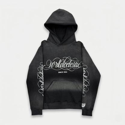Washed Black Script Tracksuit