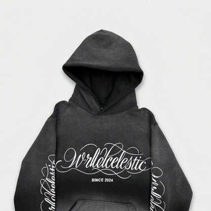 Washed Black Script Tracksuit