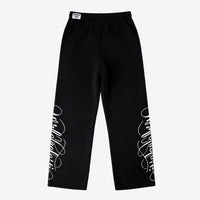 Black Script Pants