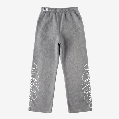 Grey Script Pants
