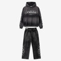 Washed Black Script Tracksuit