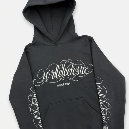 Black Script Hoodie