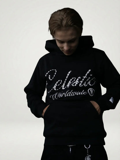 Black Gemstone Hoodie