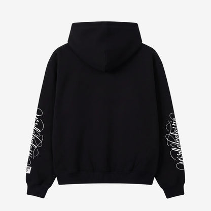 Black Script Hoodie
