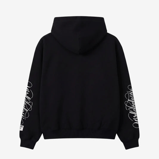 Black Script Hoodie