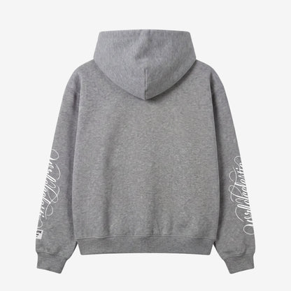 Grey Script Hoodie