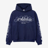 NAVY BLUE SCRIPT HOODIE