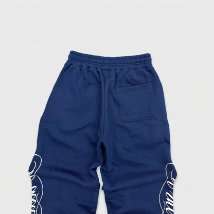 NAVY BLUE SCRIPT PANTS