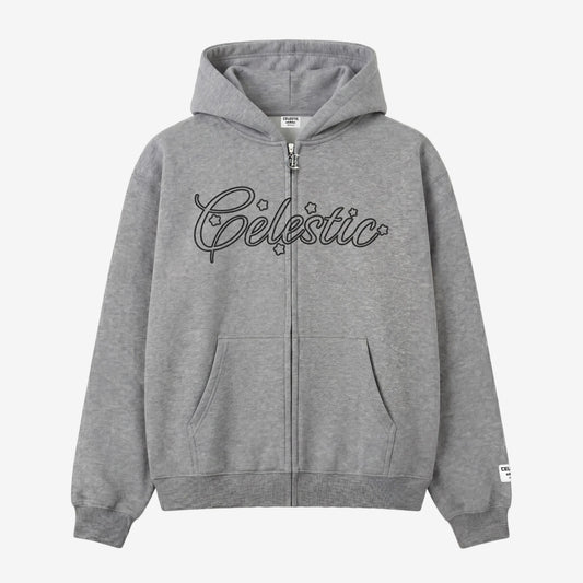 Grey Outline Hoodie