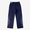 NAVY BLUE SCRIPT PANTS