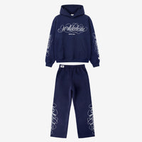 NAVY BLUE SCRIPT TRACKSUIT