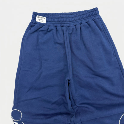 NAVY BLUE SCRIPT PANTS