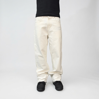 WHITE FLARED JEANS