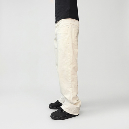 WHITE FLARED JEANS